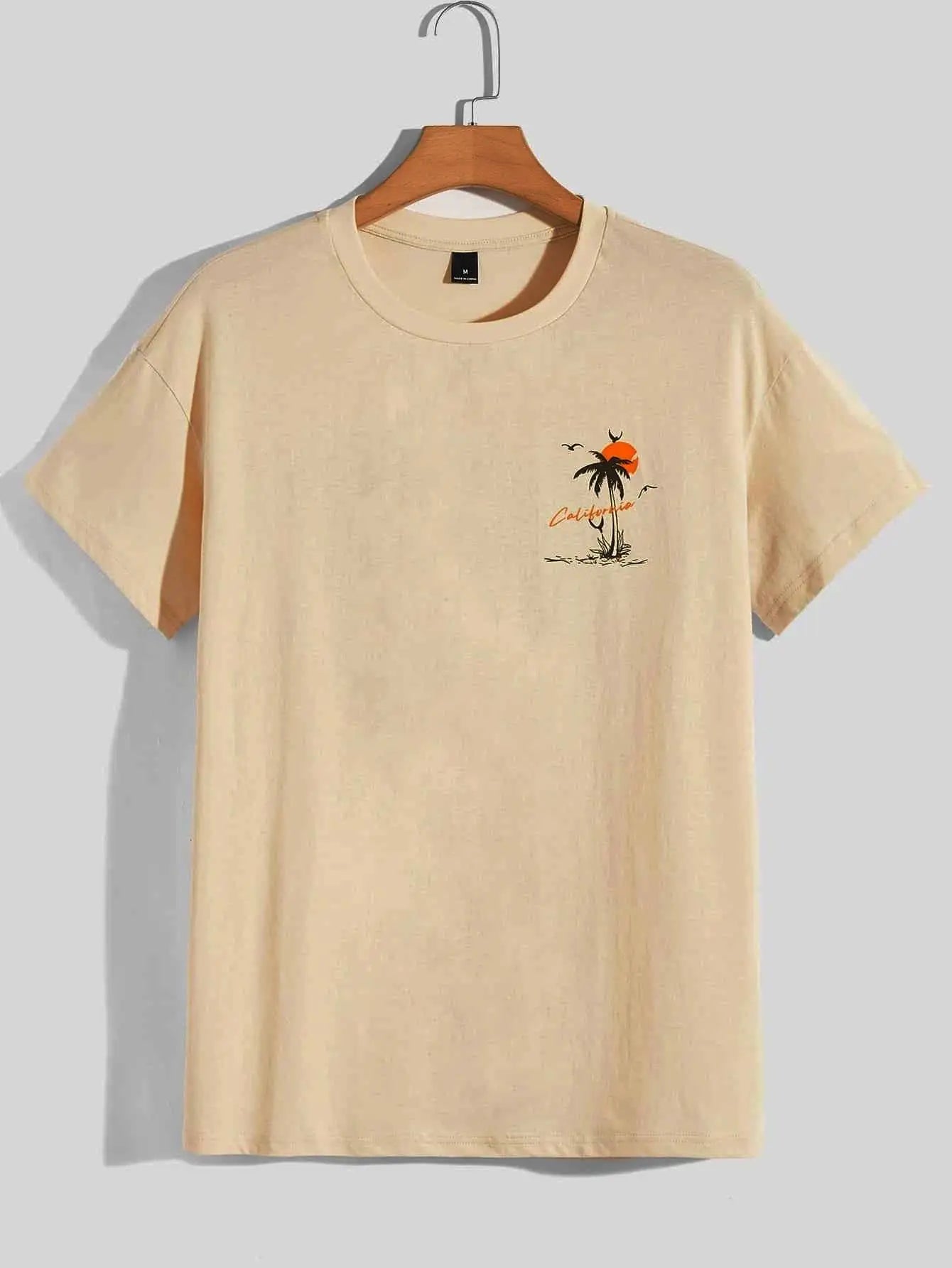 Camiseta Hombre 2025 | “Off Again Adventure” Estilo Verano Casual Oversize