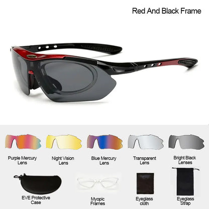 Gafas de Ciclismo Deportivas Unisex – Gafas de Sol para Bicicleta de Carretera y Montaña con Protección UV400