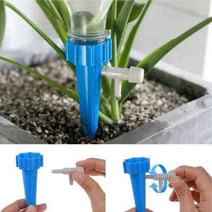 Sistema de Riego Automático por Goteo | Dispositivo Autoregante Ajustable para Plantas, Jardín e Invernadero