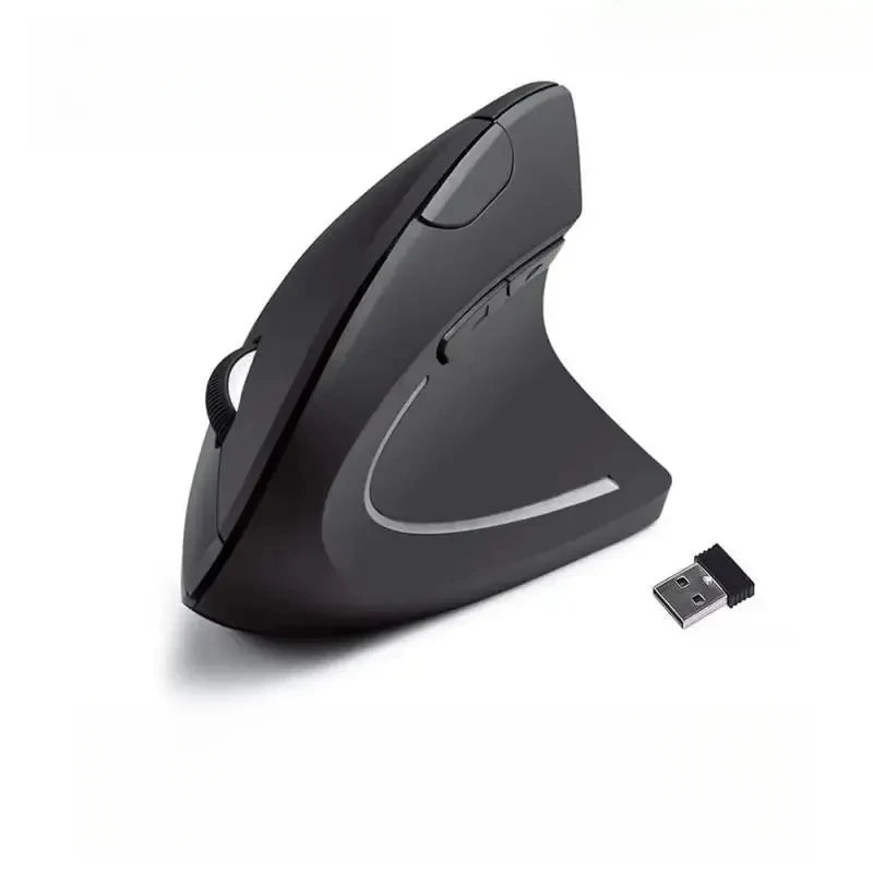 Vertical Mouse Ergonómico Inalámbrico 2.4GHz – 6 Botones, 3 Niveles DPI Ajustables (800/1200/1600)