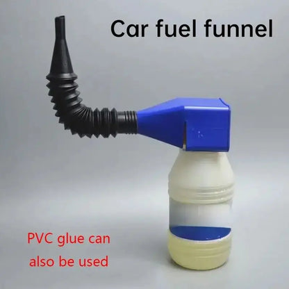 Embudo de Plástico para Coche y Moto – Herramienta de Relleno con Filtro para Aceite y Gasolina | Accesorio Universal de Mantenimiento