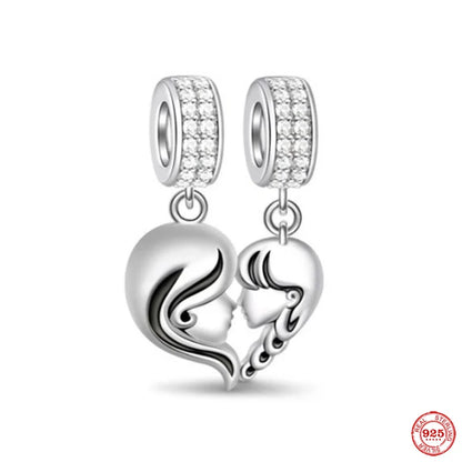 Charm Familia en Plata 925 – Abalorio Sparkling para Pulsera Original Mujer