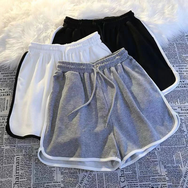 Shorts Oversize Mujer Verano | Rayas Blancas y Negras Tiro Alto Ancho S-3XL