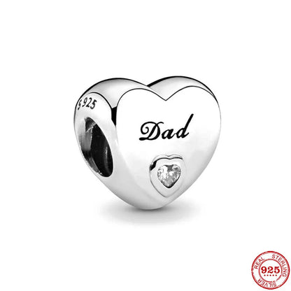Charm Familia en Plata 925 – Abalorio Sparkling para Pulsera Original Mujer