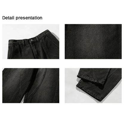 TFETTERS Jeans Baggy Hombre | Pantalones Vaqueros Oversize Vintage Wide Leg Primavera Verano 2025 Streetwear