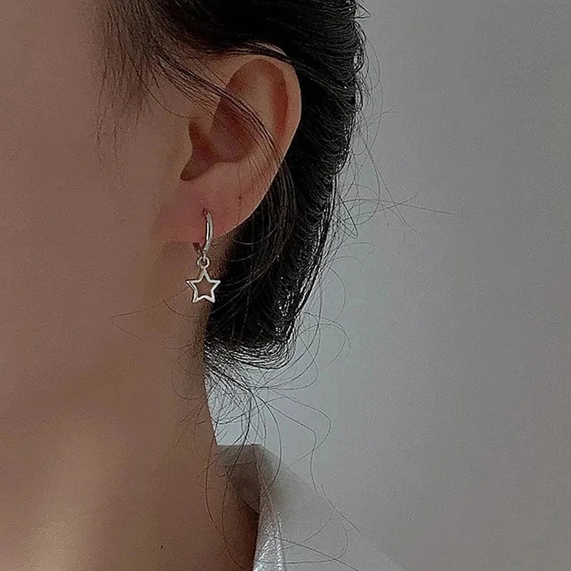 Aros de Estrella Creativos para Mujer - Aretes Modernos y Delicados, Regalo Ideal de Moda