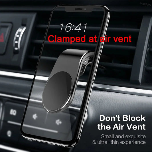 Soporte Magnético de Teléfono para Auto – Clip de Ventilación 360° | Compatible con iPhone, Xiaomi, Samsung y LG