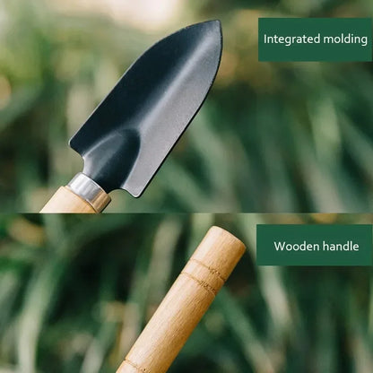 Set de 3 Herramientas de Jardinería Mini | Palita, Rastrillo y Pala para Macetas, Cactus y Plantas de Interior