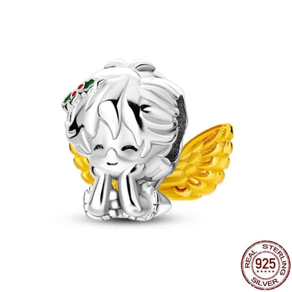 Charm animal mascota en plata 925 – Abalorio elegante para pulsera o collar tipo Pandora, joyería personalizada mujer