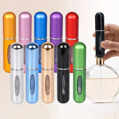 Atomizador de Perfume Recargable 5ml | Botella Portátil de Viaje con Pulverizador para Cosméticos y Fragancias