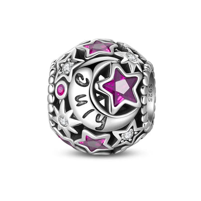 Charm de Plata 925 con Piedra de Nacimiento – Bead Brillante para Pulsera, Regalo de Cumpleaños Mujer