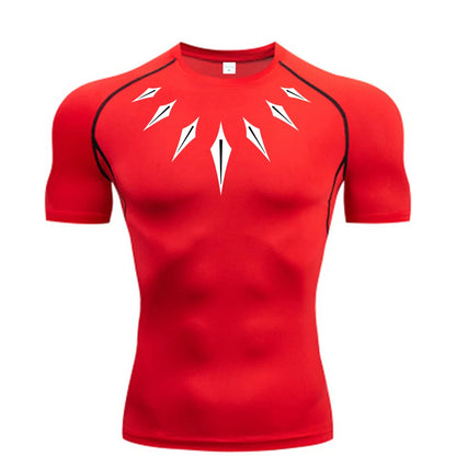 Camiseta Compresiva Anime para Hombre – Fitness, Running y Gym con Secado Rápido, Ajuste Slim y Estilo Atlético