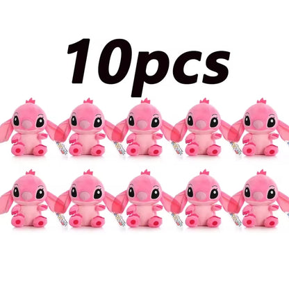 Peluche Stitch Disney 4/8 Pulgadas – Muñeco de Peluche Azul/Rosa | Juguete Anime Lilo & Stitch Regalo para Niños