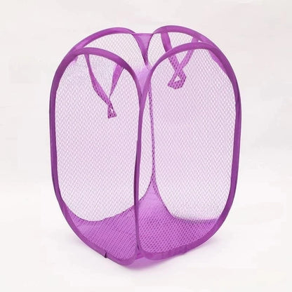 Cesto Plegable de Almacenamiento para Ropa Sucia y Juguetes | Canasta de Malla Multiusos para el Hogar