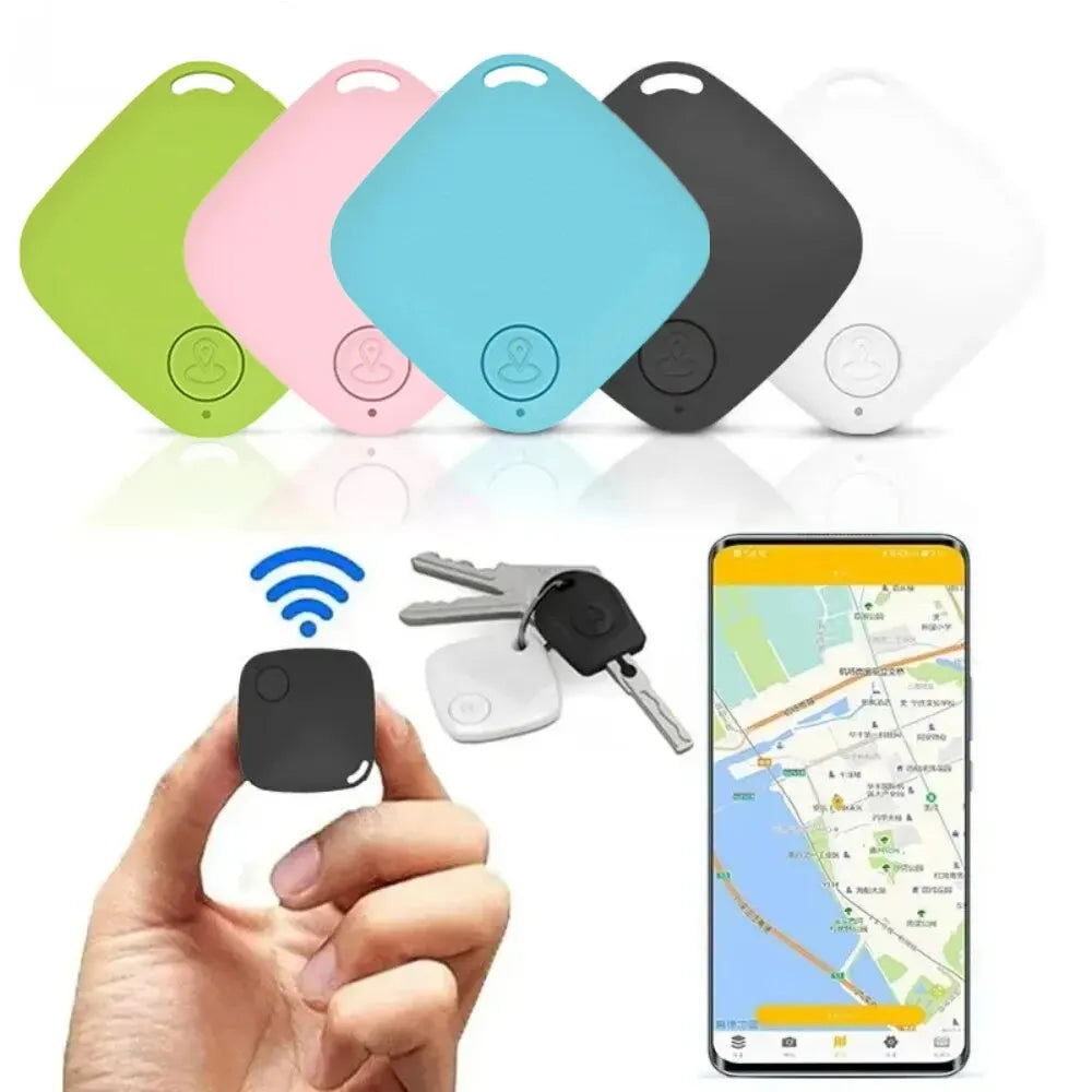 Mini Localizador Bluetooth 5.0 Antipérdida – Rastreador Inteligente para Mascotas, Niños, Bolsos y Carteras