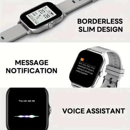 Smart Watch For Men Women Gift Sports Fitness Watch Bluetooth Call Digital Heart Rate Monitor Smartwatch GPS Tracking Wristwatch