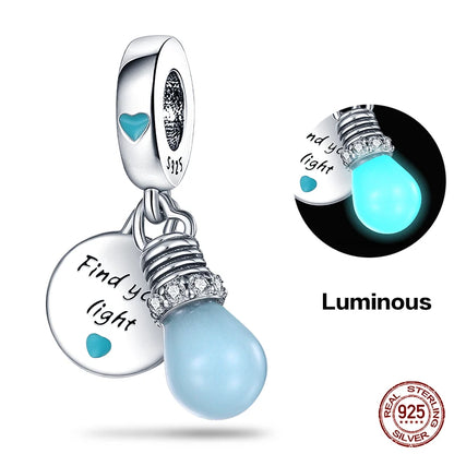Charm Serie Océano en Plata 925 – Abalorios Tortuga, Cangrejo y Sirena para Pulsera Original Mujer