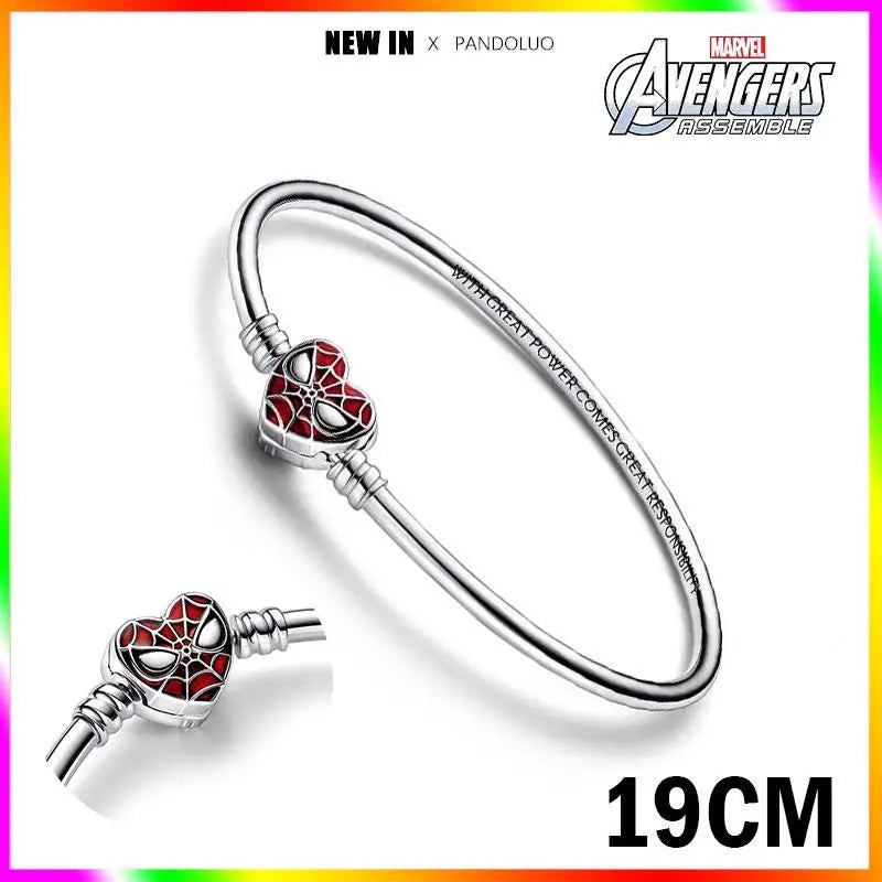 Charm Marvel Disney en Plata 925 – Abalorios Captain America, Wolverine y Deadpool para Pulsera Original Mujer