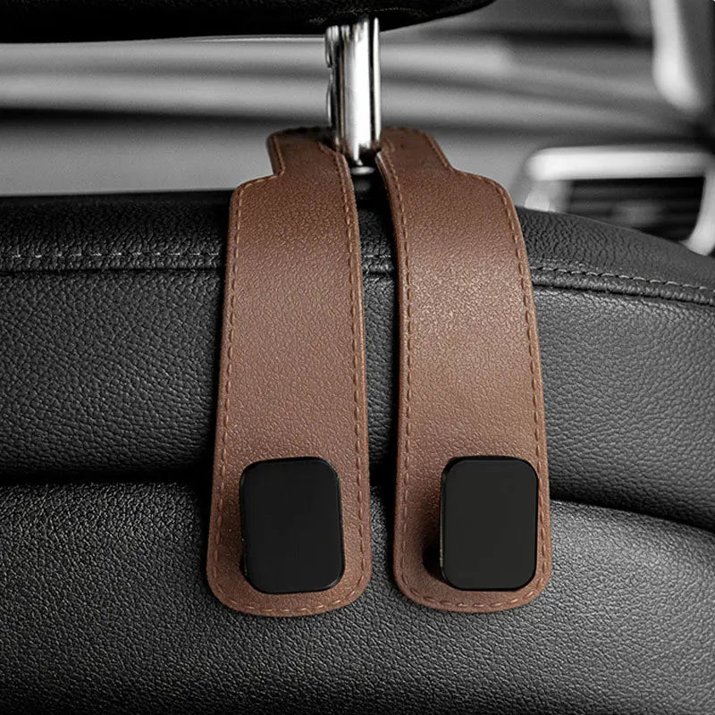 Ganchos ReposaCabezas para Coche – Organizador de Asiento Trasero | Soporte para Bolsos, Mochilas y Compras