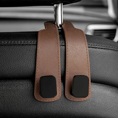 Ganchos ReposaCabezas para Coche – Organizador de Asiento Trasero | Soporte para Bolsos, Mochilas y Compras