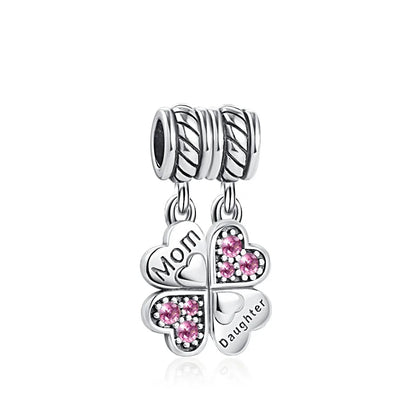 Charm Familia en Plata 925 – Abalorio Sparkling para Pulsera Original Mujer