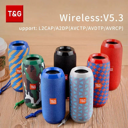 T&G TG117 Altavoz Bluetooth Portátil – Parlante Inalámbrico IPX5, Batería 10H, Manos Libres, FM, USB, TF Card