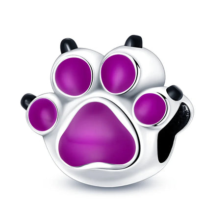 Charm Gato y Perro en Plata 925 – Abalorios 3mm para Pulseras Originales DIY Mujer