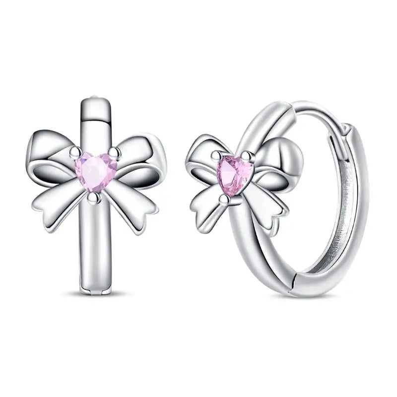 Aretes Primavera Plata 925 | Abeja, Flor y Mariposa | Aros Dobles Mujer