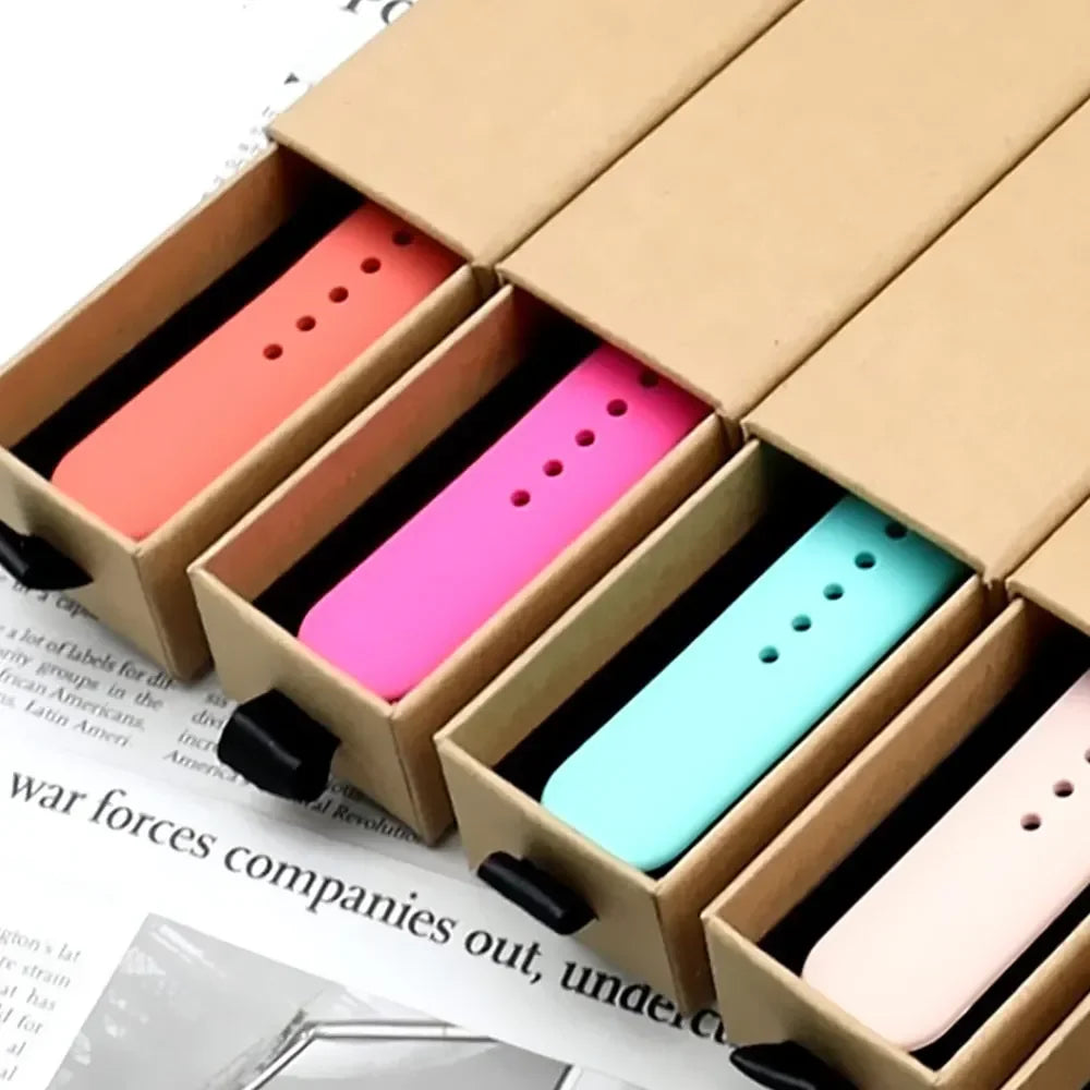 Correa de silicona para Apple Watch – Compatible Ultra 2, Series 9-3, SE (38mm-49mm)