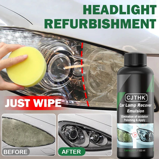 Kit Restauración de Faros Coche 30ml-300ml | Pulimento Eliminador de Rayones, Amarillamiento y Oxidación | Líquido Pulidor Lentes