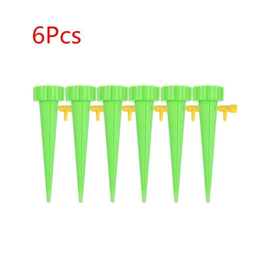Sistema de Riego Automático por Goteo – Auto-Watering Spike Ajustable para Plantas de Interior y Exterior