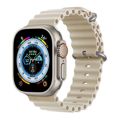Correa Ocean de silicona para Apple Watch – Compatible Ultra 2, Series 10-5 (38mm-49mm)