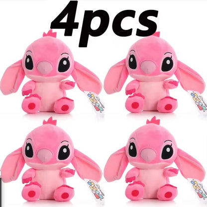 Peluche Stitch Disney 4/8 Pulgadas – Muñeco de Peluche Azul/Rosa | Juguete Anime Lilo & Stitch Regalo para Niños