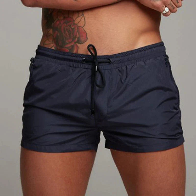 Bañador Hombre con Bolsillos Cremallera | Shorts Playa Secado Rápido con Malla – Swimwear Verano