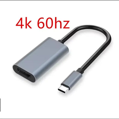 Adaptador USB-C a HDMI 4K – Cable convertidor USB 3.1 macho a HDTV hembra para laptop, tablet, MacBook y TV