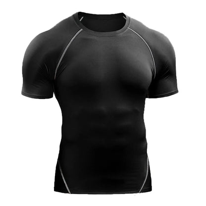 Camiseta de Compresión Hombre 2025 | Ropa Deportiva Verano | Secado Rápido, Elástica y Transpirable | Running, Fitness y Gym