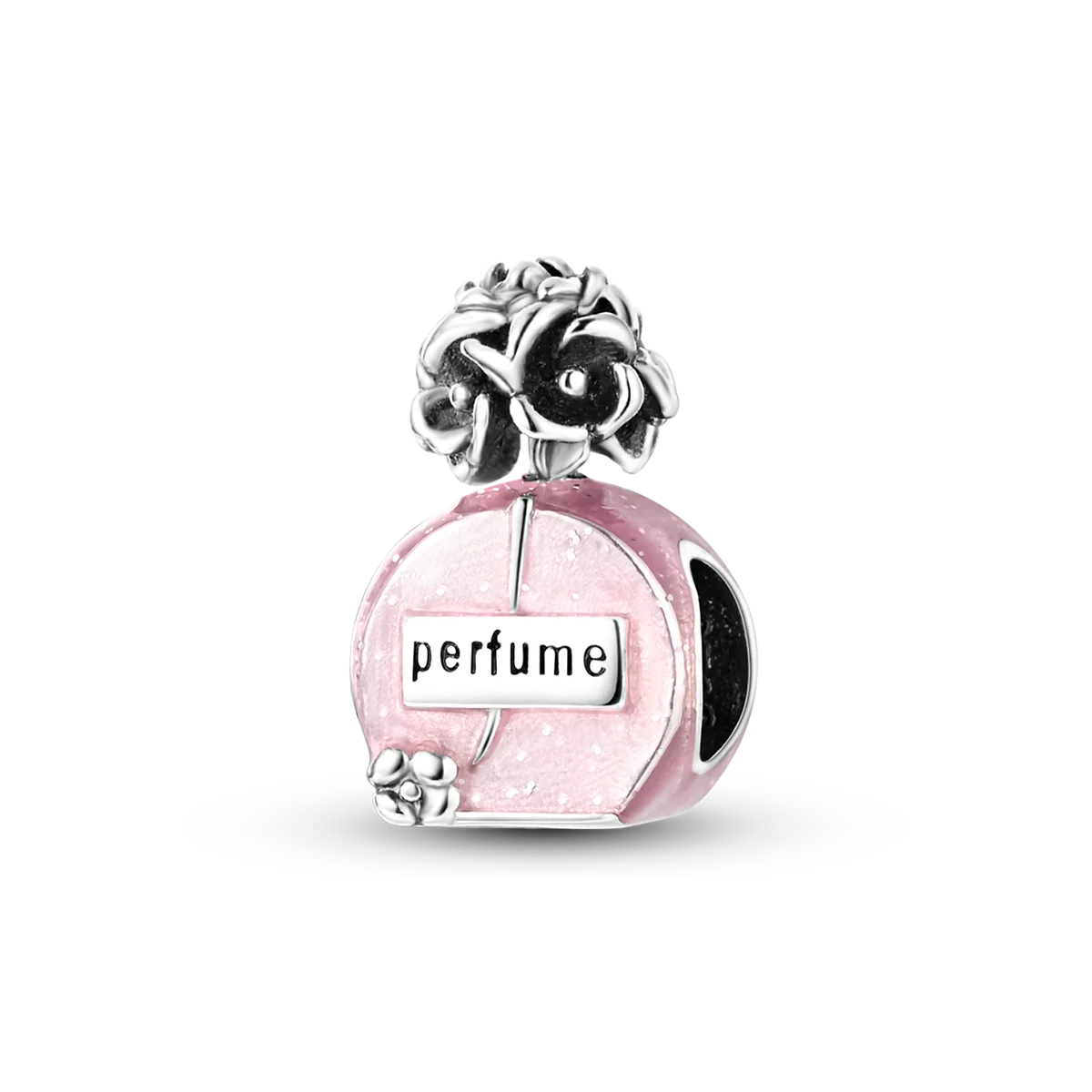Charm de Perfume Sol y Luna en Plata – Abalorio para Pulsera DIY Mujer
