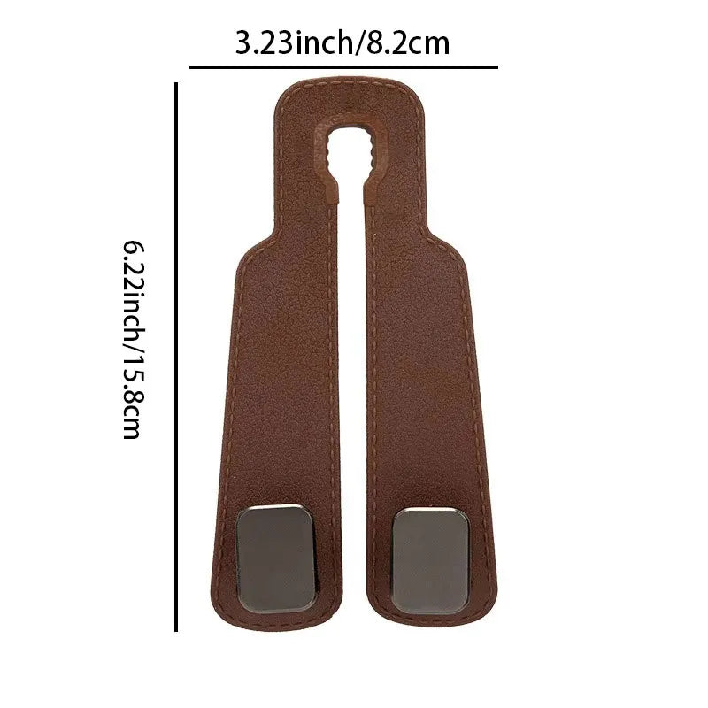 Ganchos ReposaCabezas para Coche – Organizador de Asiento Trasero | Soporte para Bolsos, Mochilas y Compras