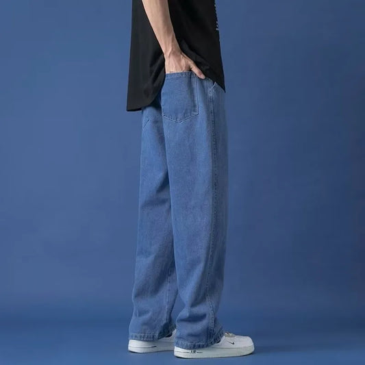 Jeans Vintage Americanos Hombre | Vaquero Oversize Negro Gris Recto Desgastado High Street
