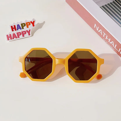 Gafas de Sol Vintage Redondas para Niños | Protección UV400 Acrílico Frosted