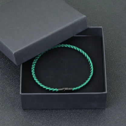 Brazalete cuerda roja suerte – Pulsera unisex magnética para pareja, riqueza y prosperidad