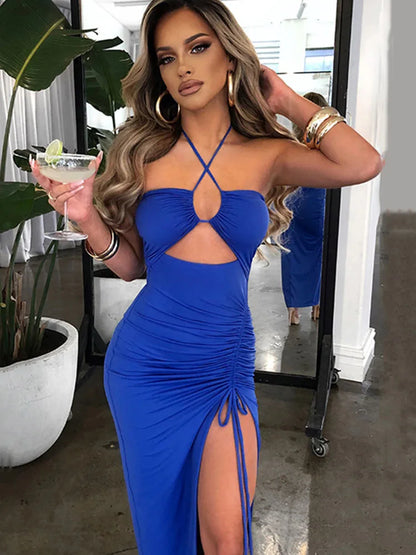 Vestido Midi Mujer Sin Mangas | Vestido Sexy Ajustado Elegante de Fiesta y Noche
