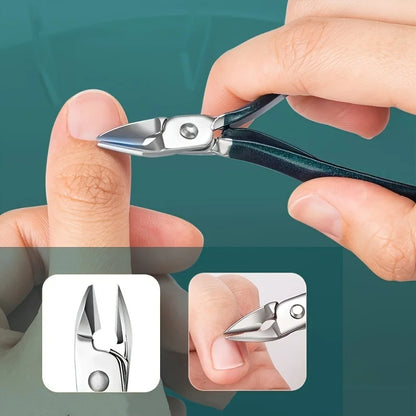 Set Profesional de Manicura y Pedicura de 7/10/12/18 Piezas | Acero Inoxidable | Cortauñas con Estuche de Viaje