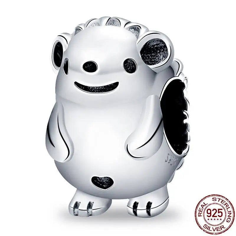 Charm animal mascota en plata 925 – Abalorio elegante para pulsera o collar tipo Pandora, joyería personalizada mujer