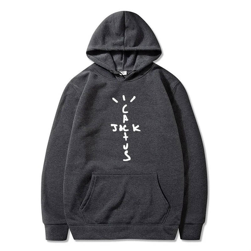 Hoodie Cactus Jack – Sudadera Unisex con Estampado Doble Cara, Moda Streetwear de Otoño