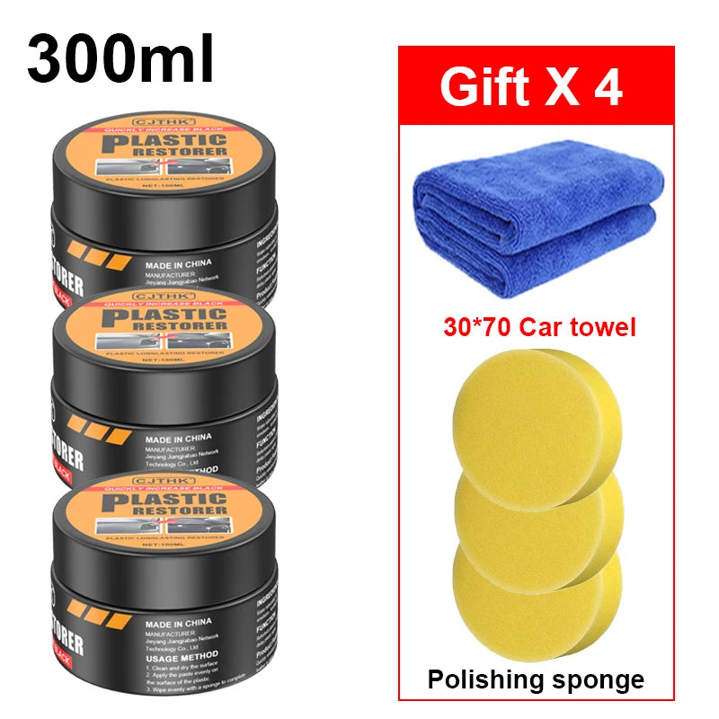 Renovador de Plásticos y Cuero | Back to Black | Cera de Renovación Interior y Exterior | Pulimento y Protector Automotriz