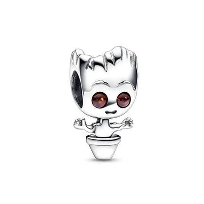 Charm Capitán América plata 925 – Abalorio de superhéroe para pulsera tipo Pandora