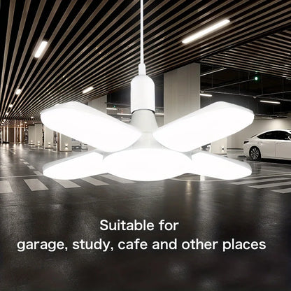 Bombilla LED Plegable en Forma de Ventilador E27 – 28W, 220V/85-265V, Luz Blanca Fría o Cálida, 50.000h de Vida Útil