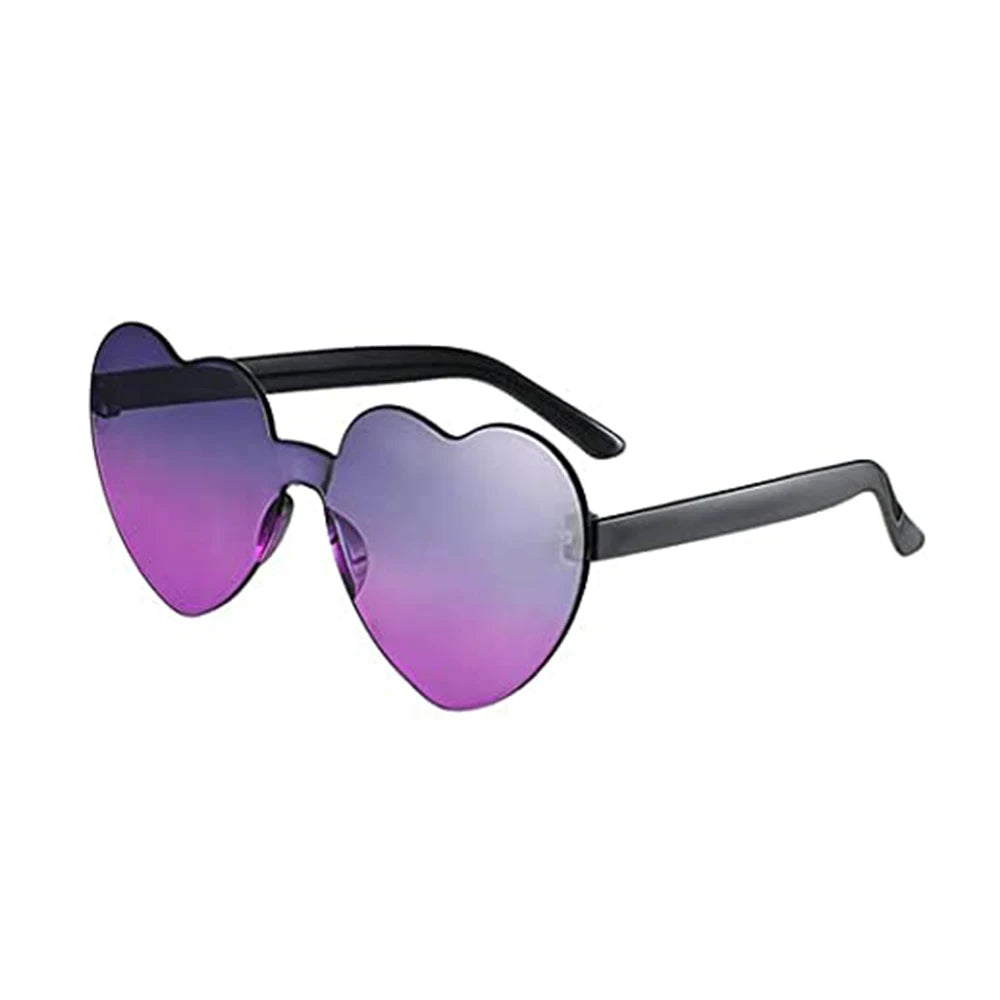 Gafas de Sol Jelly Corazón Degradado | Lentes Coloridas Protección UV Mujer Hombre
