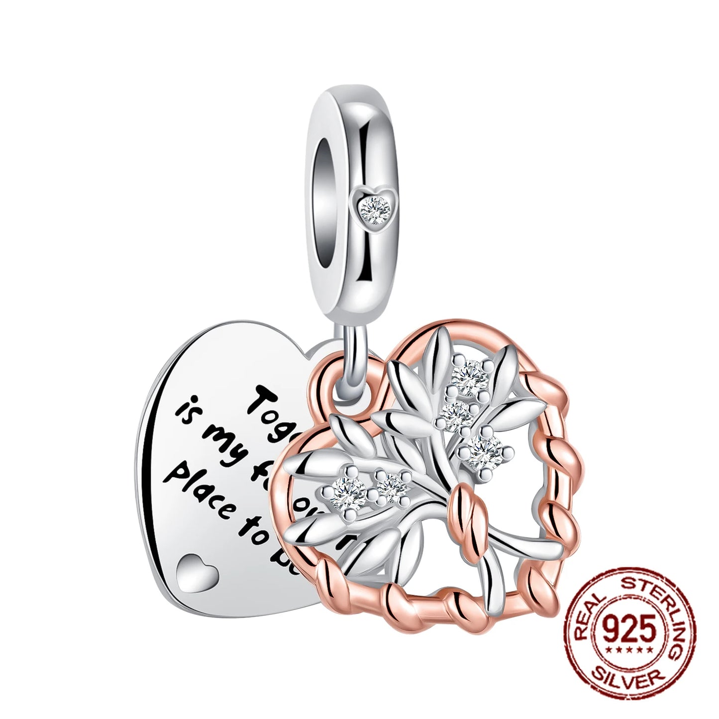 Charm avión y luciérnaga en plata 925 – Amor y viaje, compatible Pandora, pulsera y collar DIY mujer